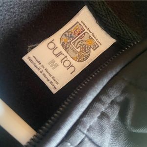 Burton black zip up jacket